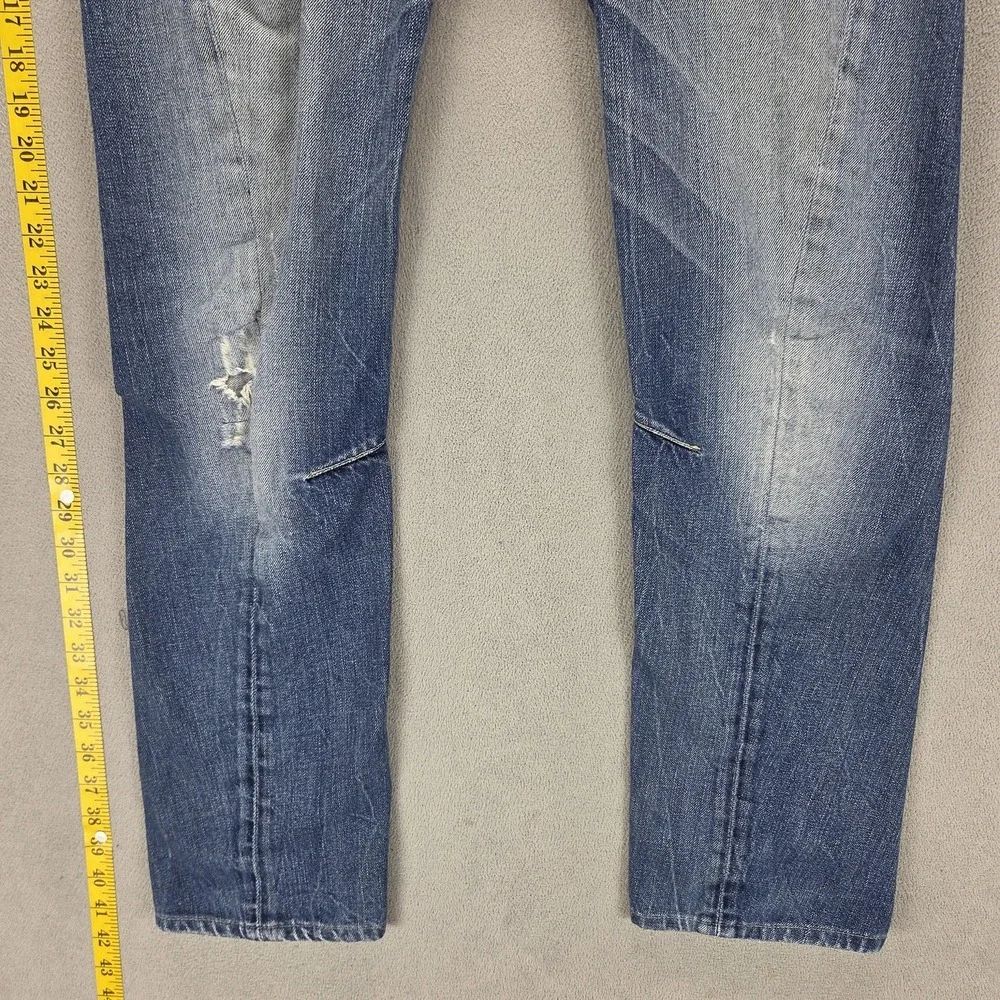 Vintage Levis Engineered Jeans Mens Blue Twisted Zip Fly Thrashed Fits 29x30